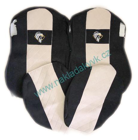 Potahy sedaček č.131 TRUCK MERCEDES Atego, Axor od 2015  - manšestr