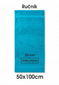 Ručník (50x100cm) s vlastním vyšitým logem