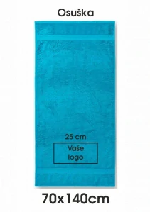 Osuška (70x140cm) s vlastním vyšitým logem