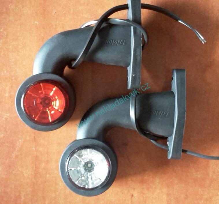 LED poziční světlo 12/24V - zahnuté 13cm