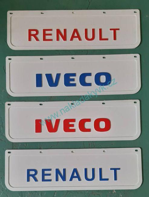 Zástěrka 600x180mm bílá s nápisem 