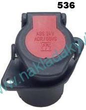 Zásuvka ABS/EBS 7pinů ADR 
