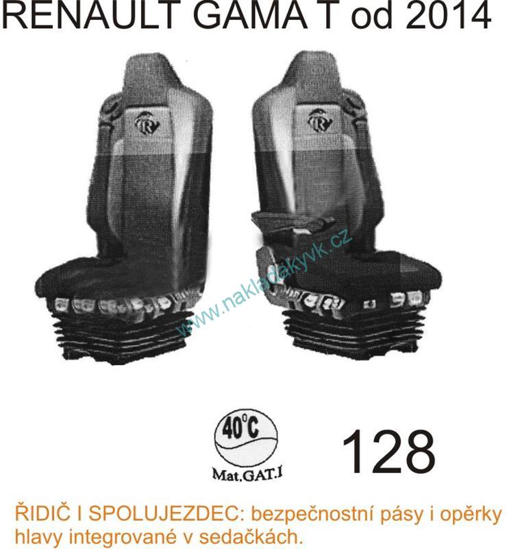 Potahy sedaček č.128 TRUCK RENAULT - koženka