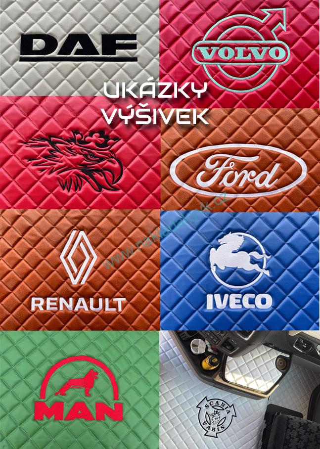 Koberce koženka DAF XG,XG+ od2021, vzduchová sedačka spolujezdce - sada