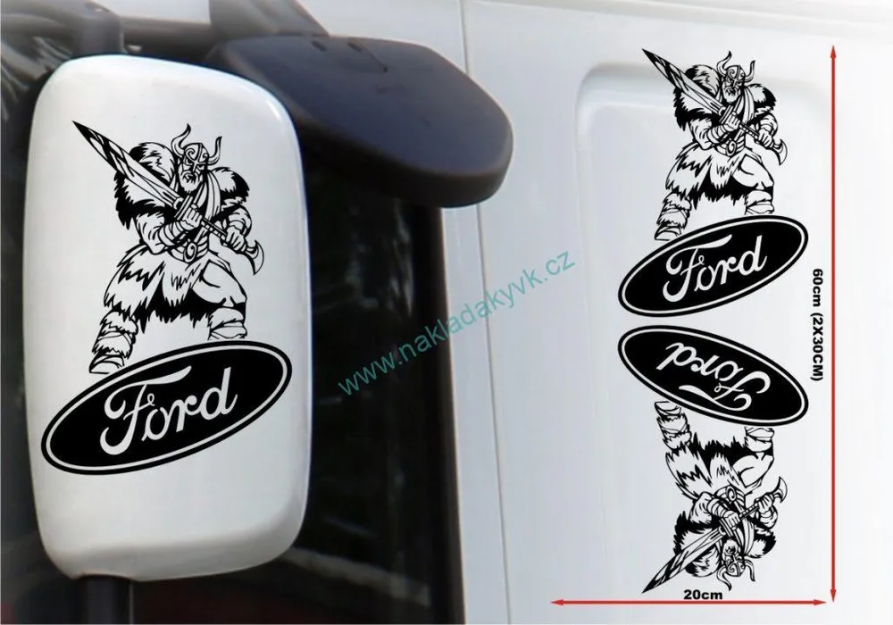 Nálepka na zrcátka - Válečník