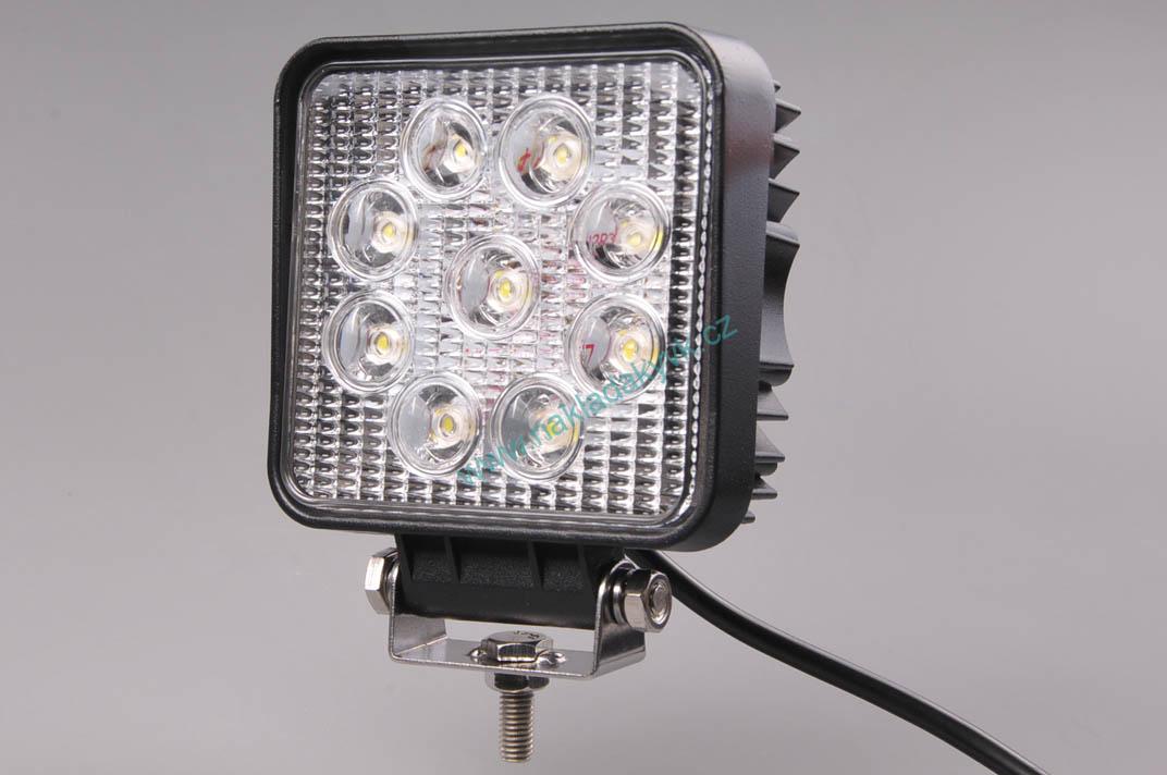 Světlo pracovní 9xLED Line 24W 110x110mm - ploché