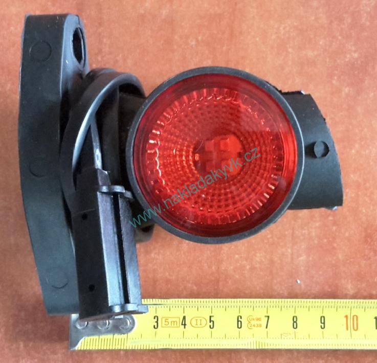 LED poziční světlo 12/24V s oranžovou - přisedlé
