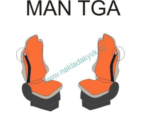 Potahy sedaček č.9 TRUCK MAN - manšestr