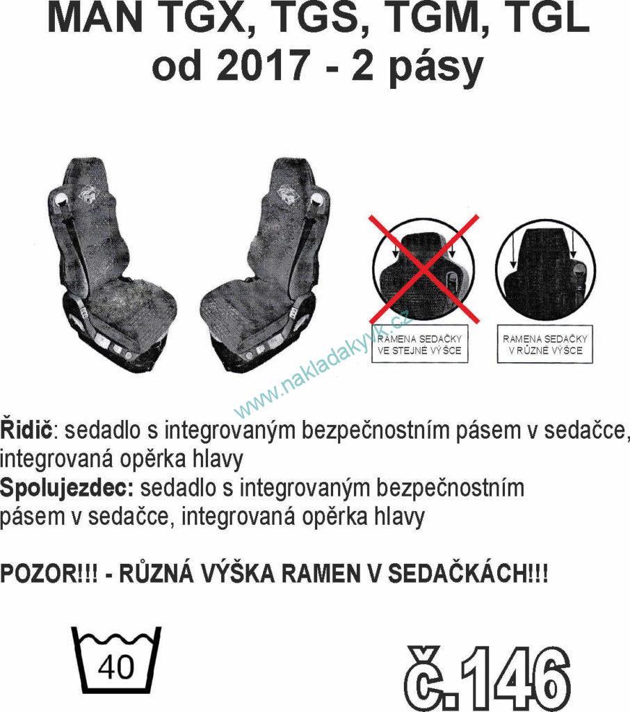 Potahy sedaček č.146 TRUCK MAN - manšestr