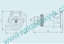 Zásuvka 15pinů ADR 
