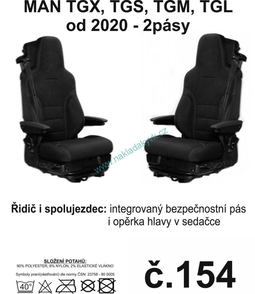 Potahy sedaček č.154 TRUCK MAN - manšestr