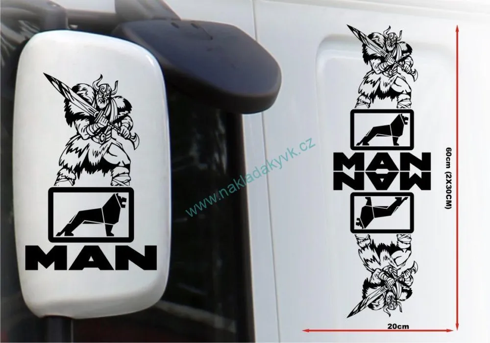 Nálepka na zrcátka - Válečník