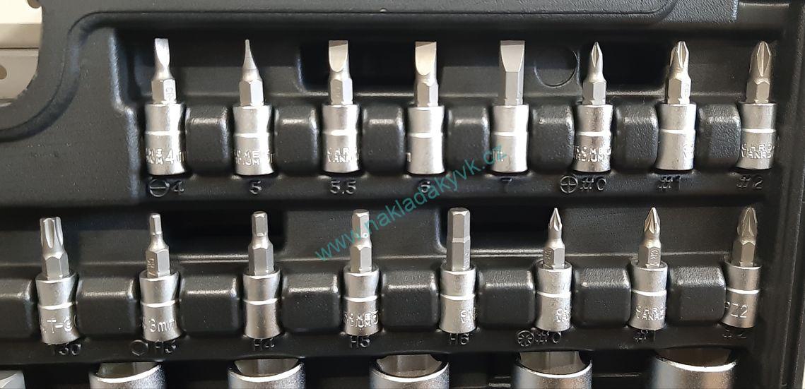 Gola sada BearTools 1/4",3/8",1/2" 218 dílů