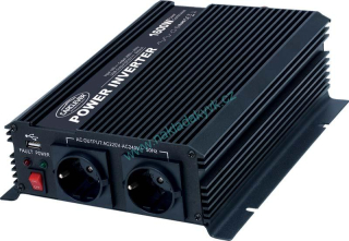 Měnič napětí 12V/230V 1600W + USB
